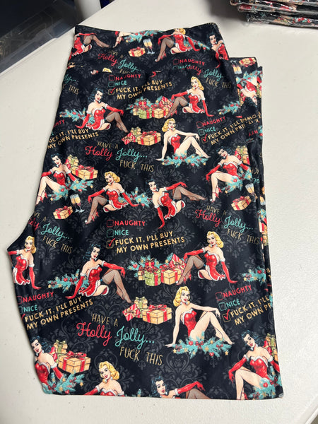 I'll Buy My Own Presents Leggings - NAUGHTY