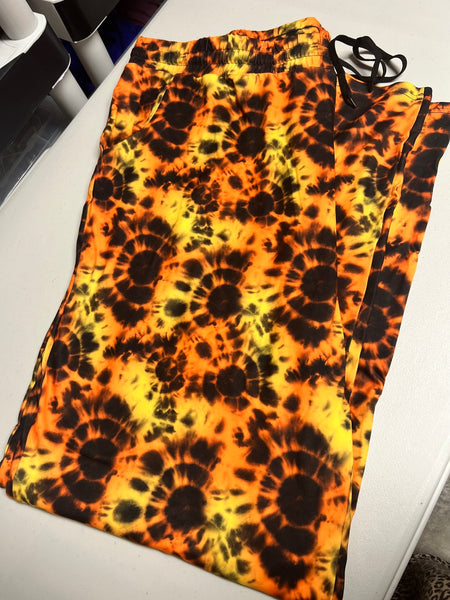 Orange Tie Dye Lounger - Size 2X3X