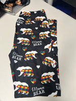 Autism Mama Bear Leggings - Size OS
