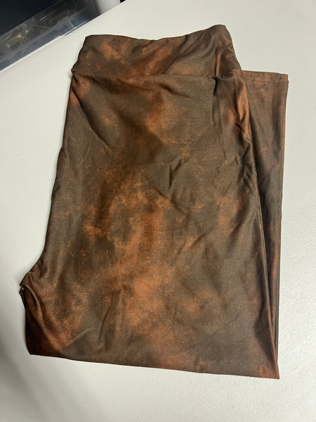 Distressed Brown CAPRI Leggings - Size TC2