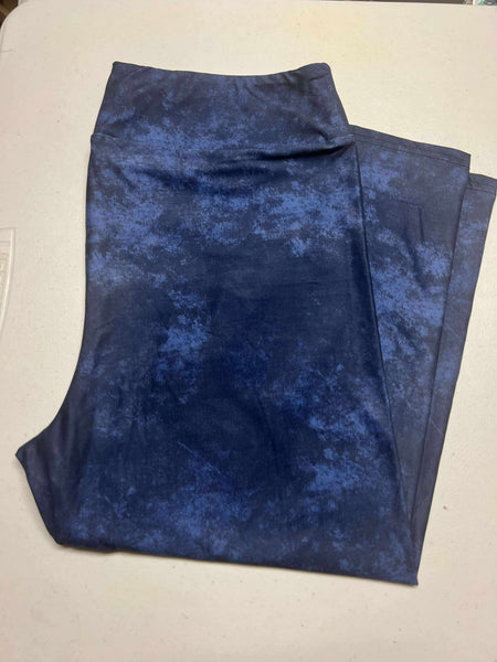 Distressed Navy CAPRI Leggings - Size TC