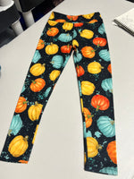 Fall Cute Pumpkins - Kids Leggings, Size S/M