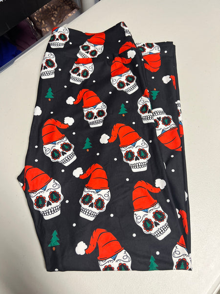Festive Skulls Leggings - Size TC