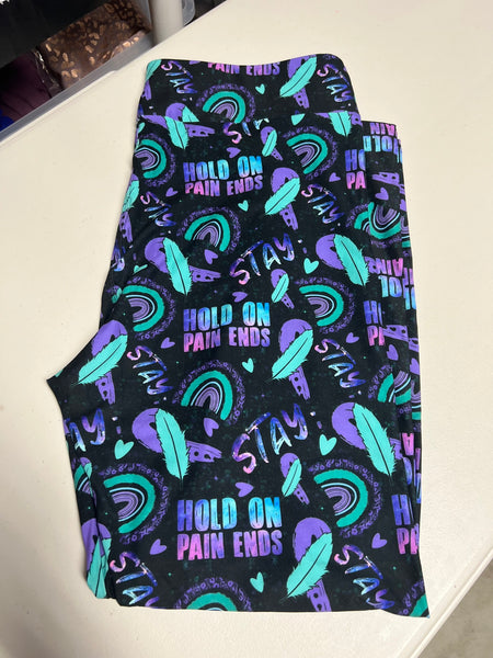 Hold On, Pain Ends Leggings - Size TC2