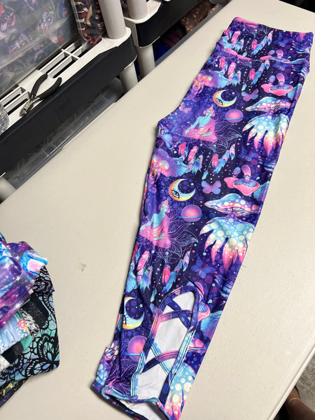 Psychedelic Mushroom Leggings, Size TC CAPRI