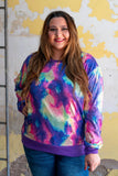 Tie Dye Sequin Sweatshirt