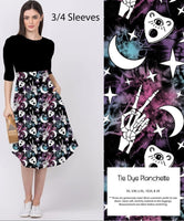 3/4 Tie Dye Planchette Dress