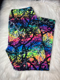 Rainbow Camo CAPRI Leggings