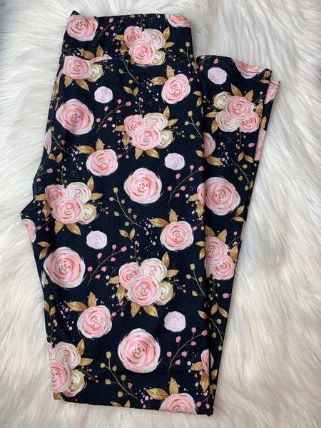 Blush Floral Leggings