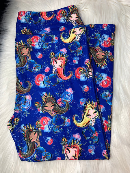 Liberty Mermaid CAPRI Leggings