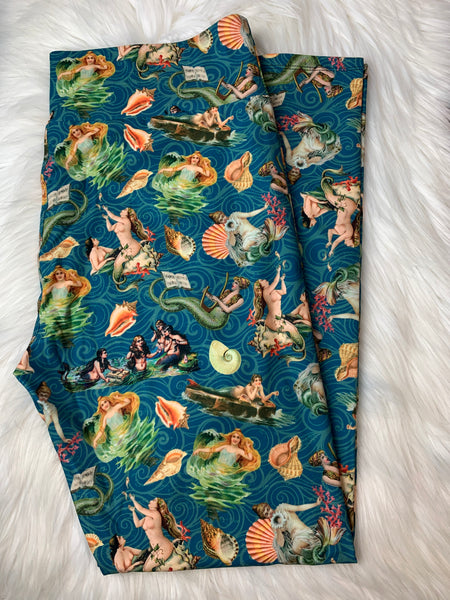 Vintage Mermaids Leggings