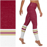 Sports Tube Socks Red & Gold