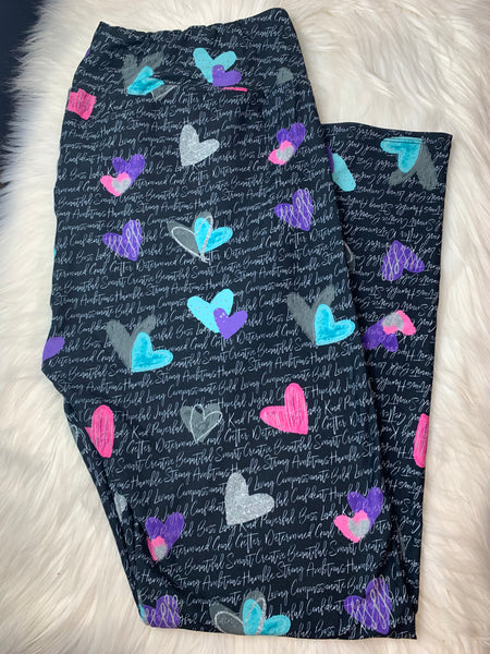 Positive Hearts Leggings