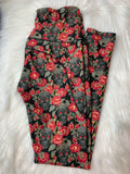 Skull Floral Leggings with Reinforced Sport Pockets