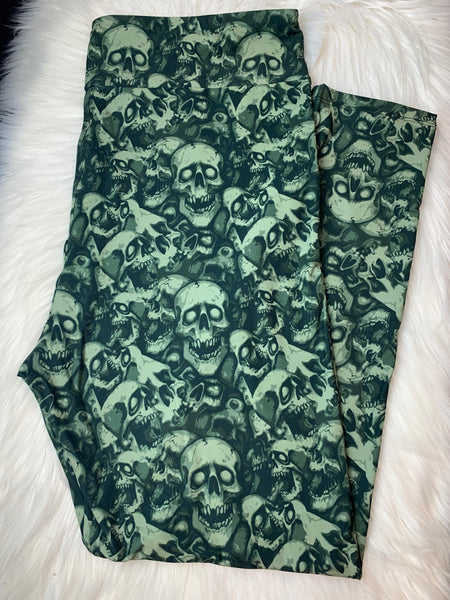 Camo Skulls Leggings