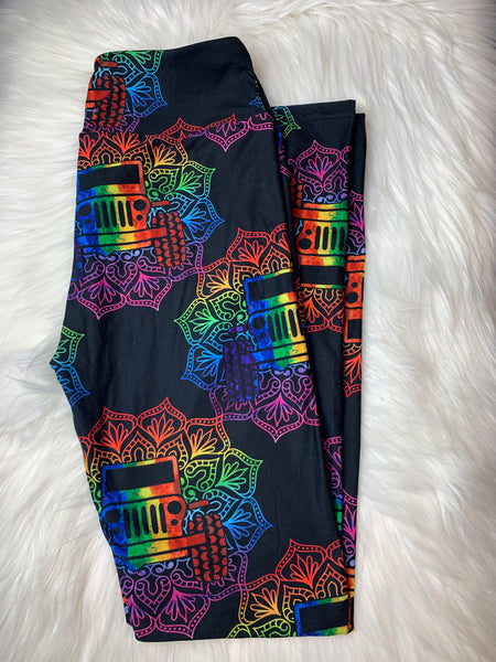 Mandala Rainbow Cruiser Leggings