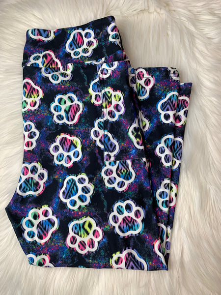 Funky Paws CAPRI Leggings with pockets
