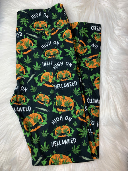 High on Hellaweed Leggings with pockets