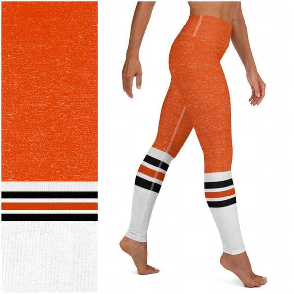 Sports Tube Socks Orange & Black