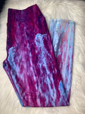 Purple Cascade Leggings with pockets